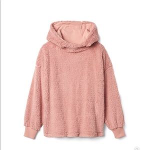 Gap mock faux fur sweater